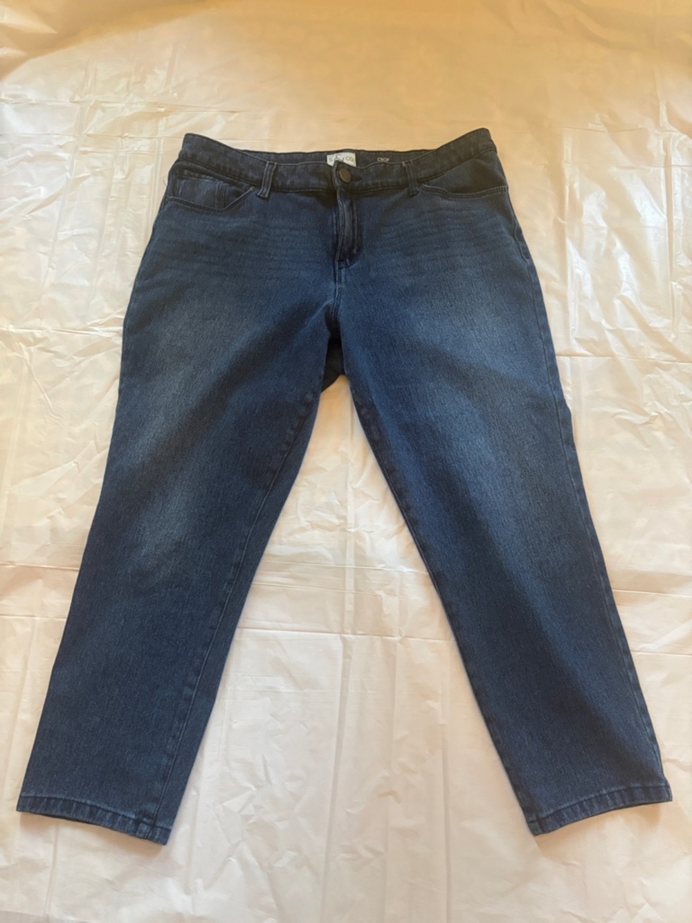 S & Co. Women's Dark Blue Denim Cropped Jeans